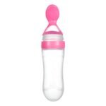 Silicone Feeding Bottle with Spoon - Image 2