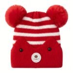 Teddy Pom Pom Baby Cap