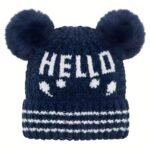 Hello Pom Pom Baby Cap