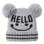 Hello Pom Pom Baby Cap - Image 3