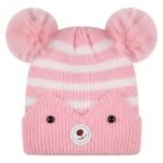 Teddy Pom Pom Baby Cap - Image 2