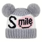 Smile Pom Pom Baby Cap - Image 3