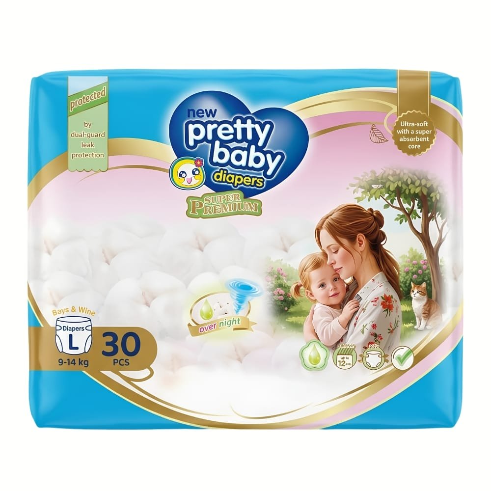WhatsApp Image 2026-07-29 at 1.00.33 PM Pretty Baby Disposable Diapers (Pampers) – 30 Pieces - Image 1