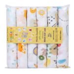 Premium Baby Muslin Blanket (6pcs Set) – Soft & Breathable Cotton Swaddle