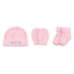 Baby Cap, Mittens & Socks Set – 3 Piece Newborn Essentials Set (003) - Image 4