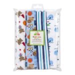 Kolaco Receiving Flannel Blanket – 4 Pieces Set (L Size) - Image 3
