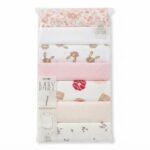 👶 Newborn Baby Bodysuits – 7 Pcs Pack for Girls