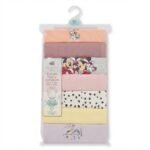 👶 Baby Bodysuits – 7 Pcs Pack for Girls (0–3 Months)