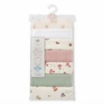 👶 Baby Bodysuits – 7 Pcs Pack for Girls (0–3 Months) - Image 2