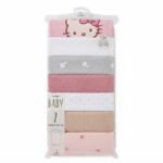 👶 Baby Bodysuits – 7 Pcs Pack for Girls (3–6 Months) - Image 2