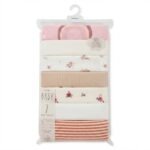👶 Baby Bodysuits – 7 Pcs Pack for Girls (3–6 Months) - Image 5