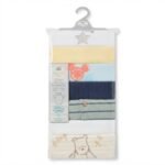 👶 Baby Bodysuits – 7 Pcs Pack for Boys (6–9 Months)