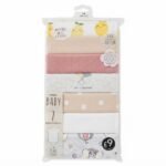 👶 Baby Bodysuits – 7 Pcs Pack for Girls (6–9 Months) - Image 2
