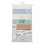 👶 Baby Bodysuits – 7 Pcs Pack for Boys (9–12 Months) - Image 5