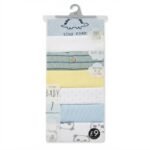 👶 Baby Bodysuits – 7 Pcs Pack for Boys (9–12 Months) - Image 3