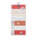 👶 Baby Bodysuits – 7 Pcs Pack for Girls (9–12 Months) - Image 5