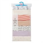 👶 Baby Bodysuits – 7 Pcs Pack for Girls (12–18 Months) - Image 5