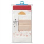 👶 Baby Bodysuits – 7 Pcs Pack for Girls (12–18 Months) - Image 4